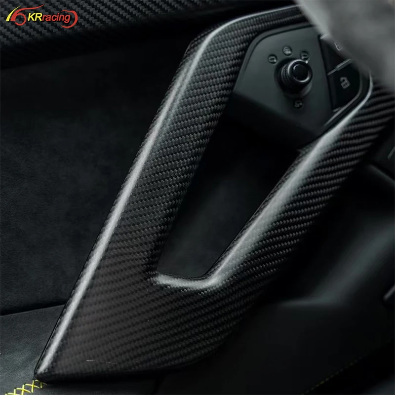 Dry Carbon Fiber Car Interiors Car Central Control Trim Dashboard Decorations For Lambo Aventador