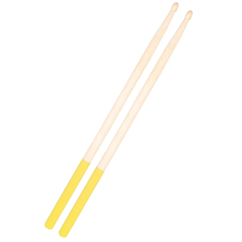 

Anti Slip Drum Sticks 5a Maple Wood Yellow Color Lightweight Portable Percussion Sticks Musical Instrument Accessories Beginner