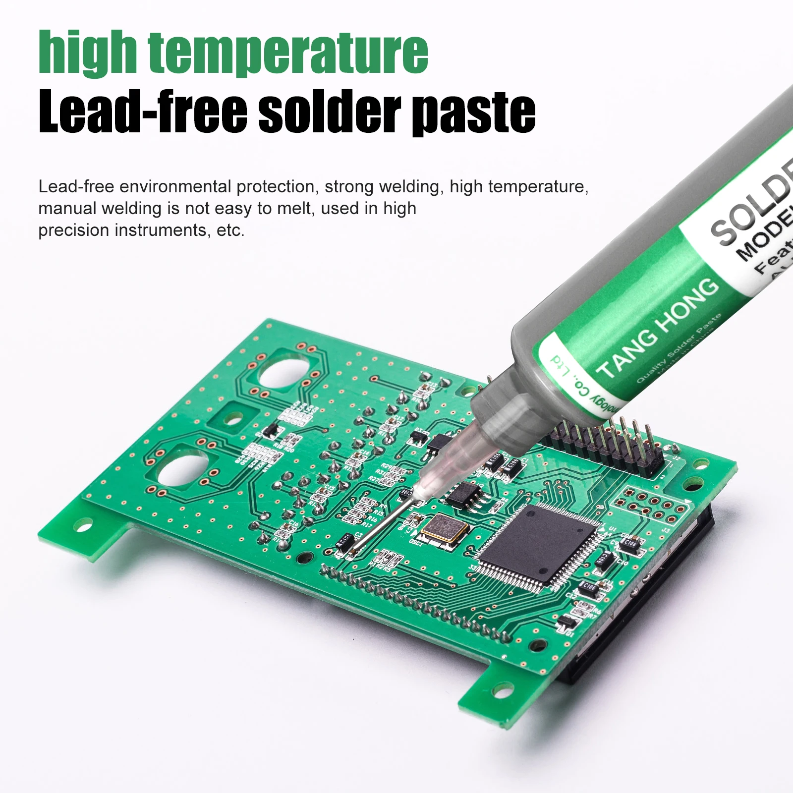 Imagem -05 - Tang Hong Seringa sem Chumbo Novo tipo de Pasta de Solda de Baixa Temperatura com Fluxo Adequado para Solda Led Smd Pasta de Estanho para Reparo de Telefone Celular