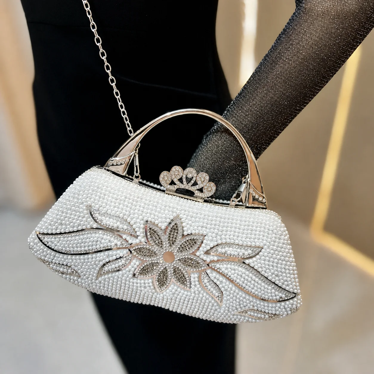 Avondclutch, gestructureerde f - Structured Handbag Top Handle recensie en prijs