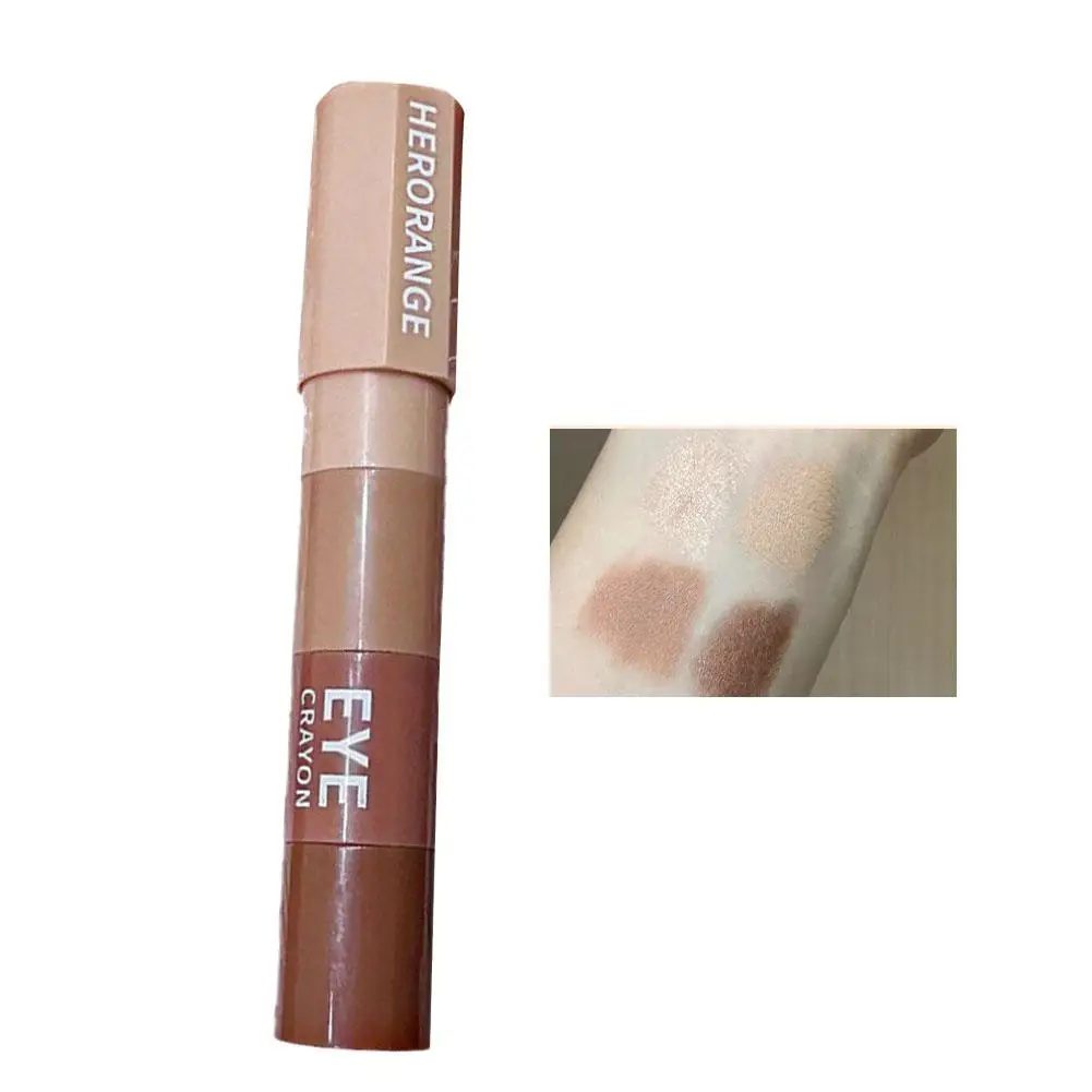 Impermeável Pearlescent Sombra Highlighter, Glitter Pen, Eyeliner Stick, Lasting Eyes Maquiagem, Pe S5Y8, 4 em 1