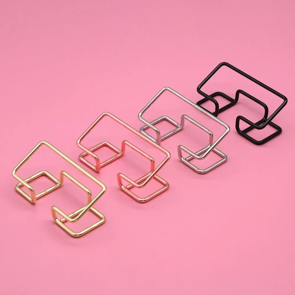 Metal Business Card Holder Modern Style Sturdy Card Display Holder Space-saving Rustproof Card Display Stand Home Office