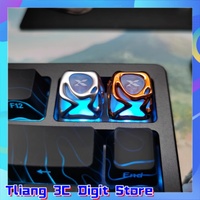 Xvx Custom Keycaps Metal Texture Mechanical Keyboard Abs+Pc Keycap Electroplating Translucent Cute Keycaps Pc Gaming Accessories