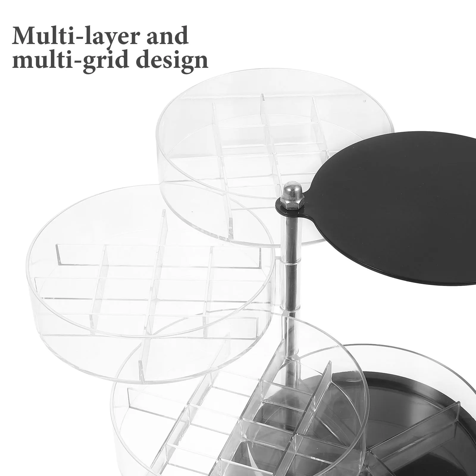 

Rabbit Jewelry Storage Box Organizer Desktop Holder Multi-Layer Makeup Organizer Lipstick Box Ring Earrings Bedroom