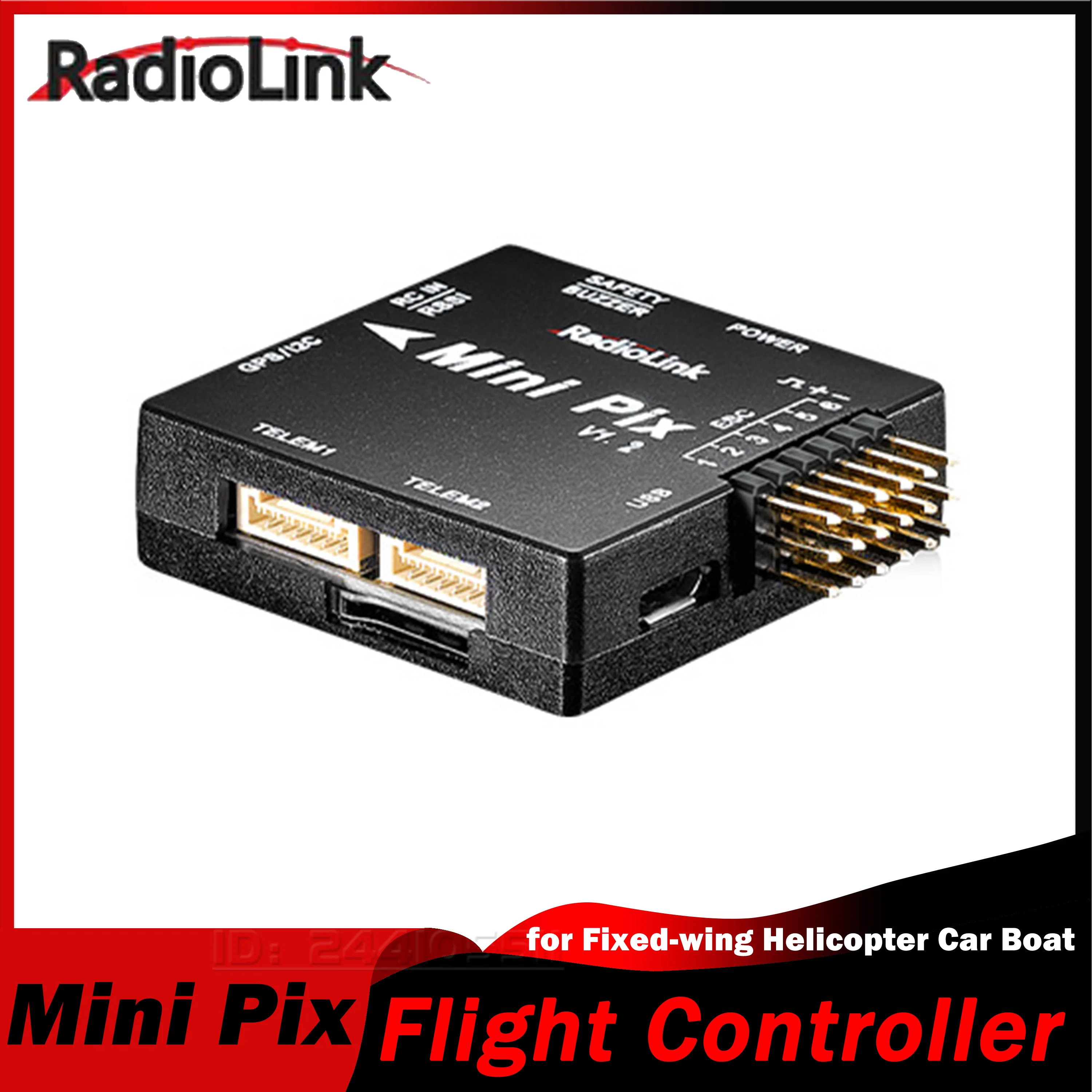RadioLink Mini Pix Flight Controller FC Sensor Power Module(2-12S) for F4 Fixed-wing 2-6 Copters Helicopter VTOL Car Boat Part