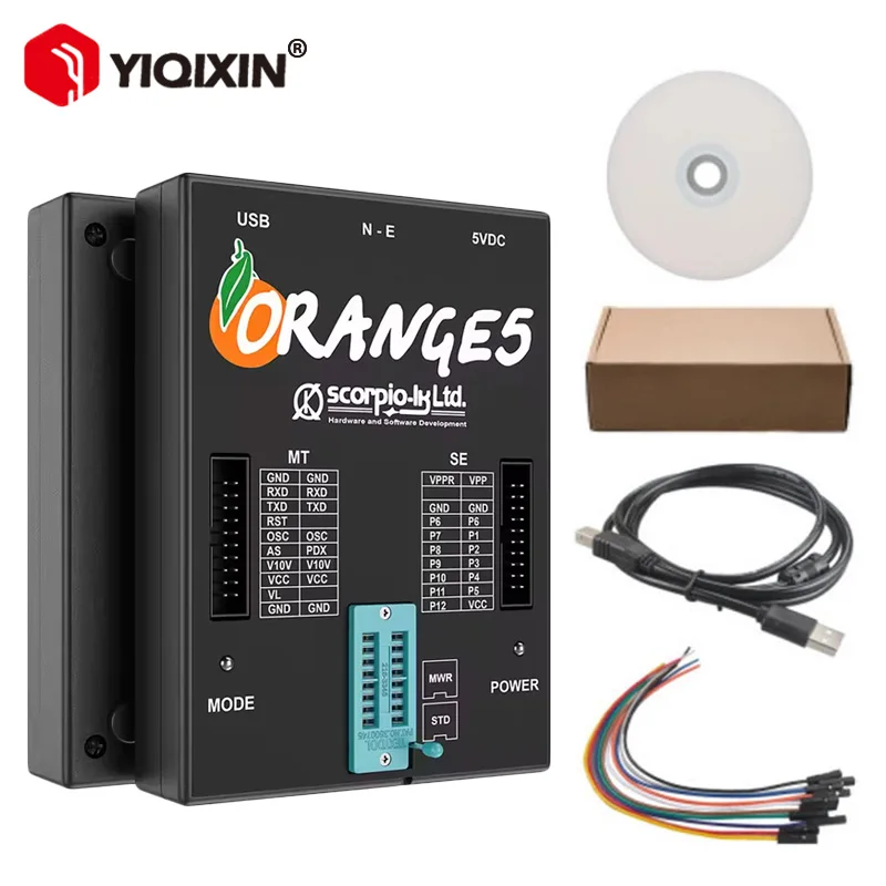 Orange5 ECU مبرمج V1.34 V1.38 V1.42 V1.45 محولات كاملة عالمية دونغل ECU جهاز برمجة دعم منفذ COM Win XP 7 #1