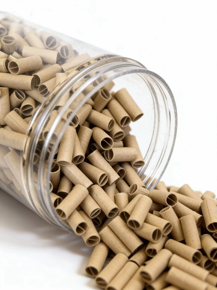 500pcs 7MM Pre Rolled Natural Unrefined Paper Filter Rolling Tips Cigarette Accessories Gift for Men