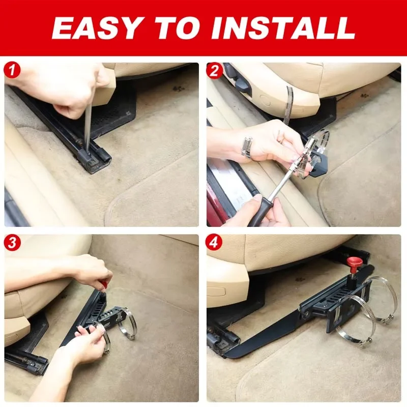 For 2 Series F23 2014-2017 Aluminum Alloy Car Front Passenger Seat Fire Extinguisher Bracket Decoration Interior Car Accessories