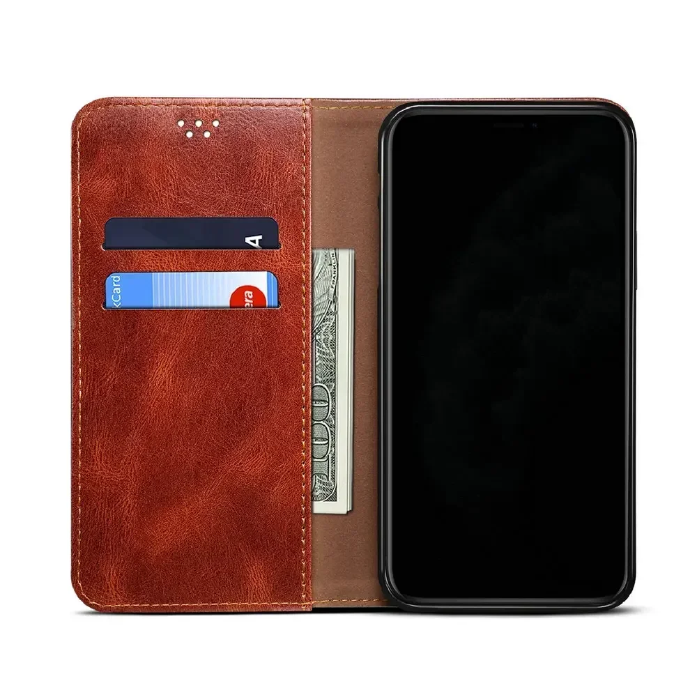 Dla Xiaomi 14T 14 Ultra 13T Pro 12T 12 T Case Leather Texture Funda Redmi Note 14 Pro Plus 13 Flip Case Mi 11T 10T Wallet Cover