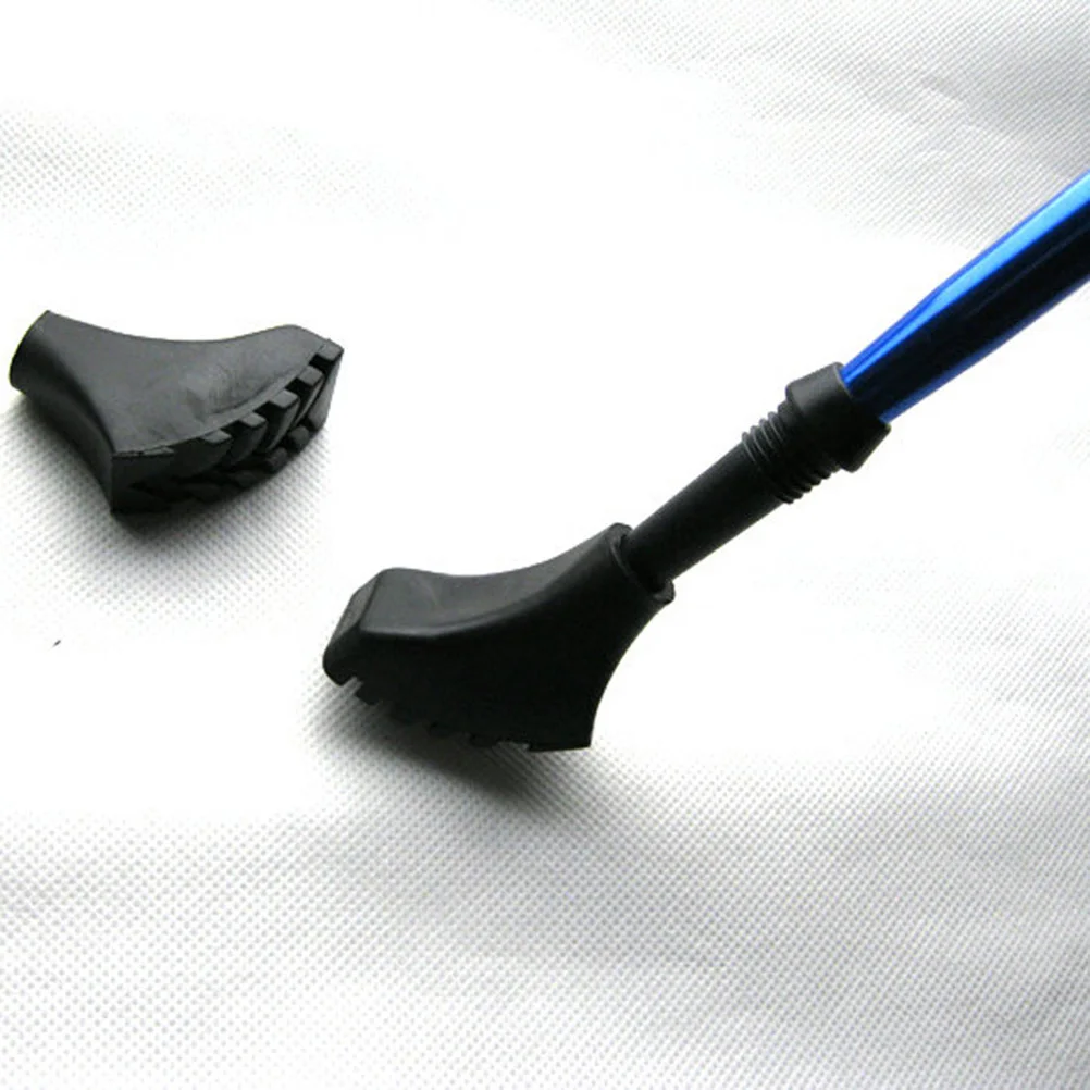 

10PCS Trekking Pole Tips Durable Rubber Black Replacement Walking Stick Protectors AntiSlip Camping Hiking Accessories