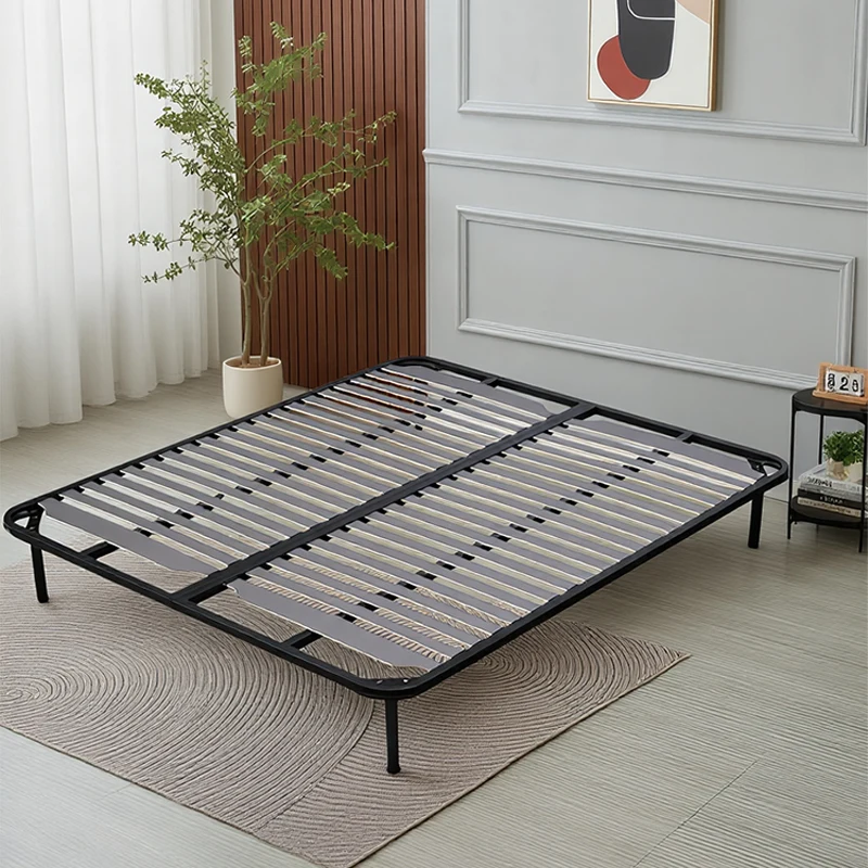 Stronger Steel Tube Metal Wood Slats Platform Bed Frame Easy Assembly King or Twin Size for Bedroom Bedframe Cama