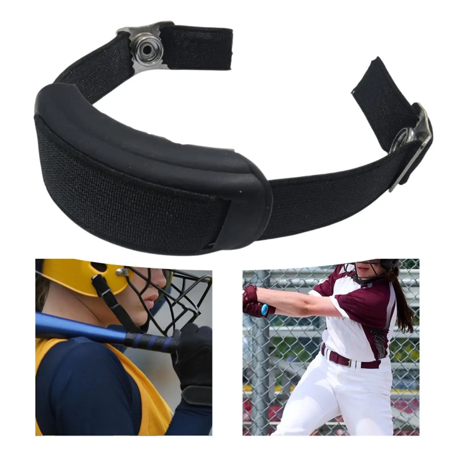 

Baseball Helmet Chin Strap Comfortable Cupped Chinstrap for Sports Softball