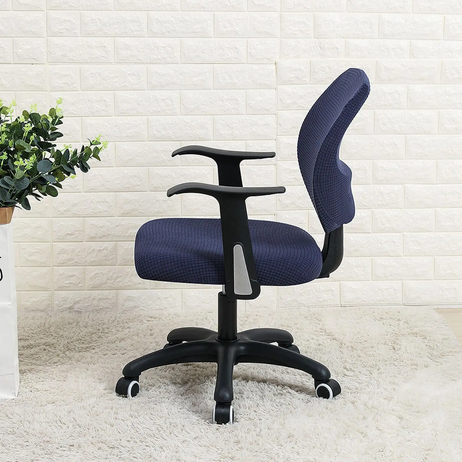 Stretchable Office Computer Armchair Cover Modern Chair Slipcover Universal Washing Seat Protector for Desk Chair Home