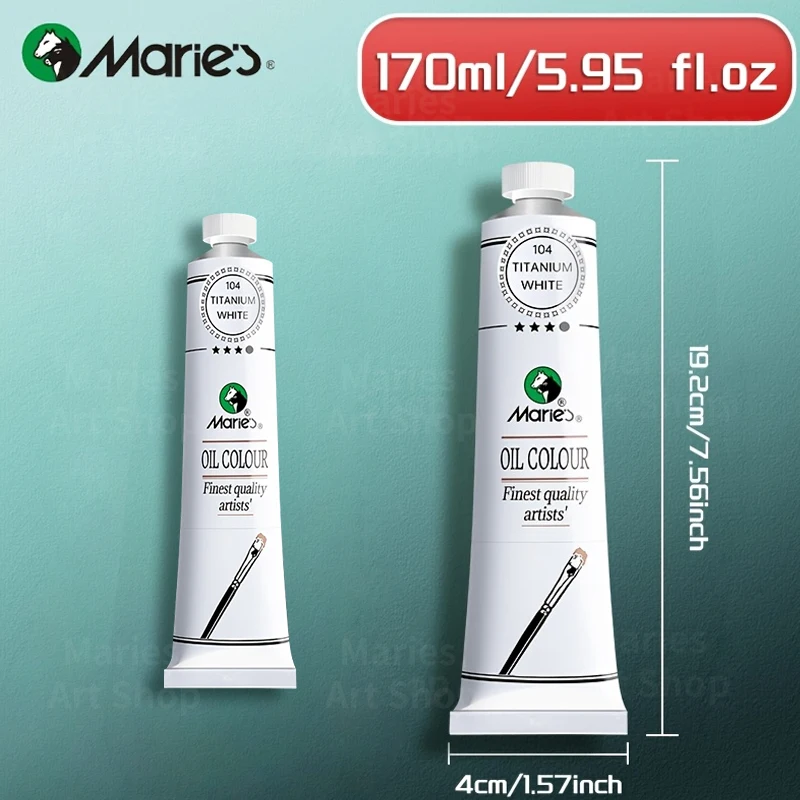 Масляная краска Мари, 170 мл/5,95 унций, большой тюбик, художественные принадлежности для живописи на холсте, яйца, граффити, ткани, камня, кожи, дерева, керамики