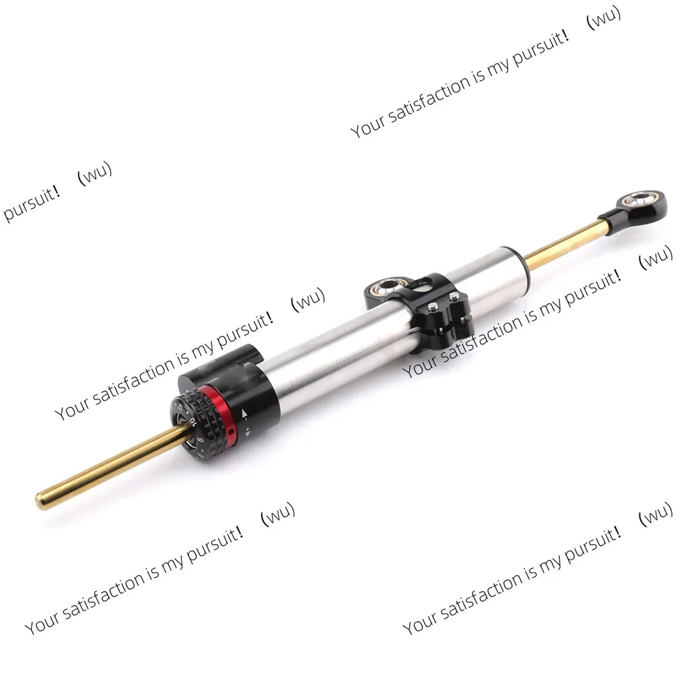 Extended motorcycle directional damper, modified titanium ruler handlebar directional stabilizer