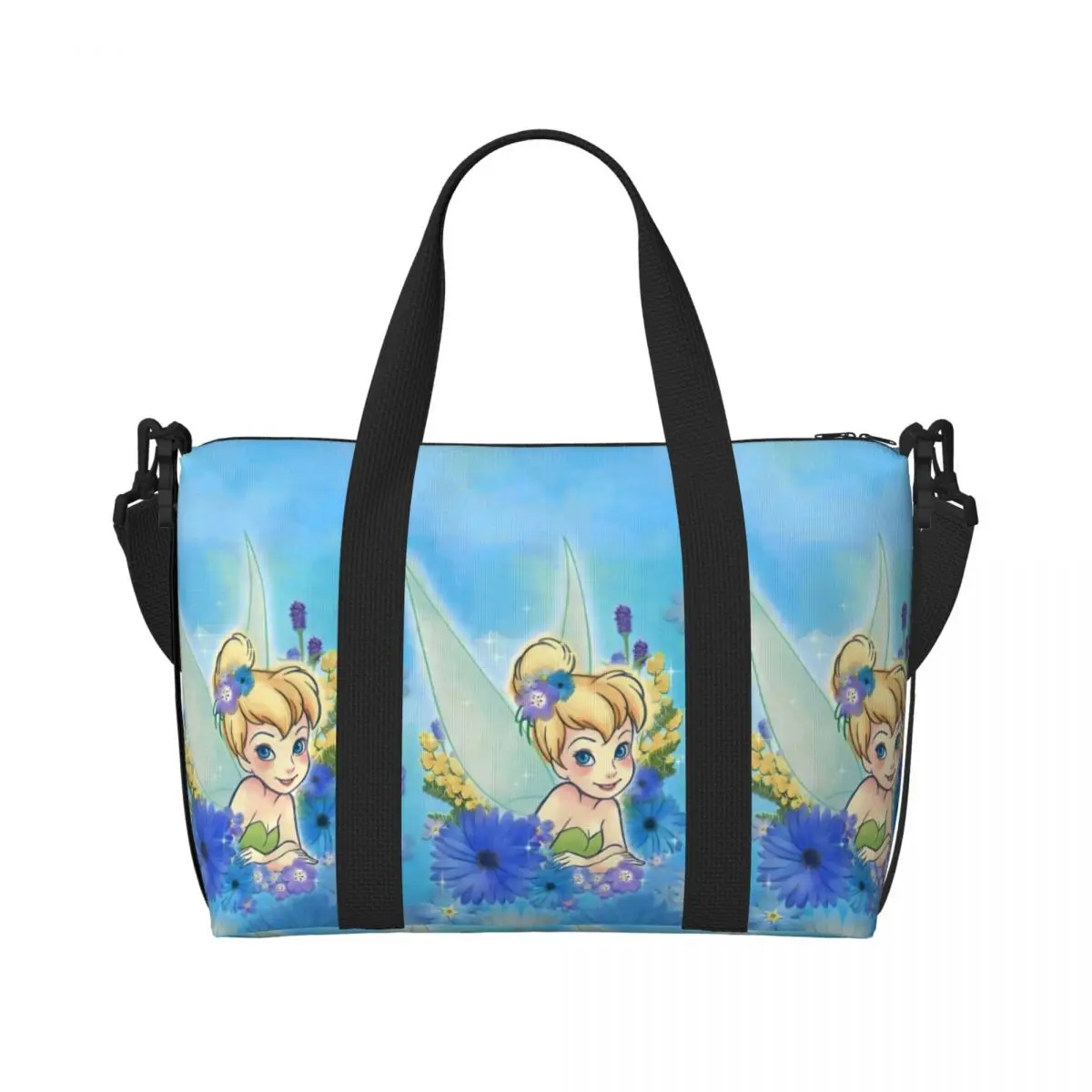 

Сумка-тоут Custom T-Tinkeres Anime Bell для женщин, большая вместительная сумка для пляжа, спортзала, путешествий, на плечо