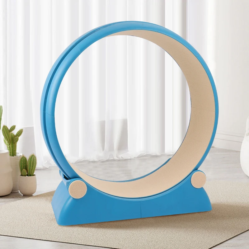 Treadmill Kucing Roller Diam Ramah Lingkungan Plastik Hewan Peliharaan Treadmill Kucing dan Anjing Olahraga Kebugaran Anti-cubit Jalur Lebar