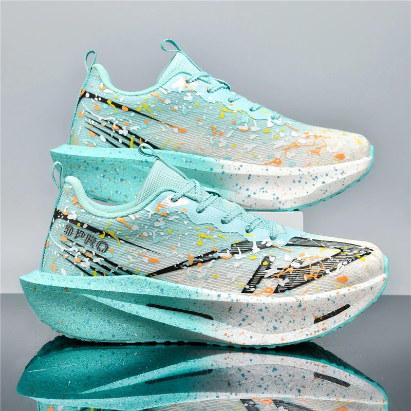 

Мужские кроссовки из углеродистой пластины, специальные марафонские спортивные дышащие легкие женские удобные нескользящие кроссовки для отдыха