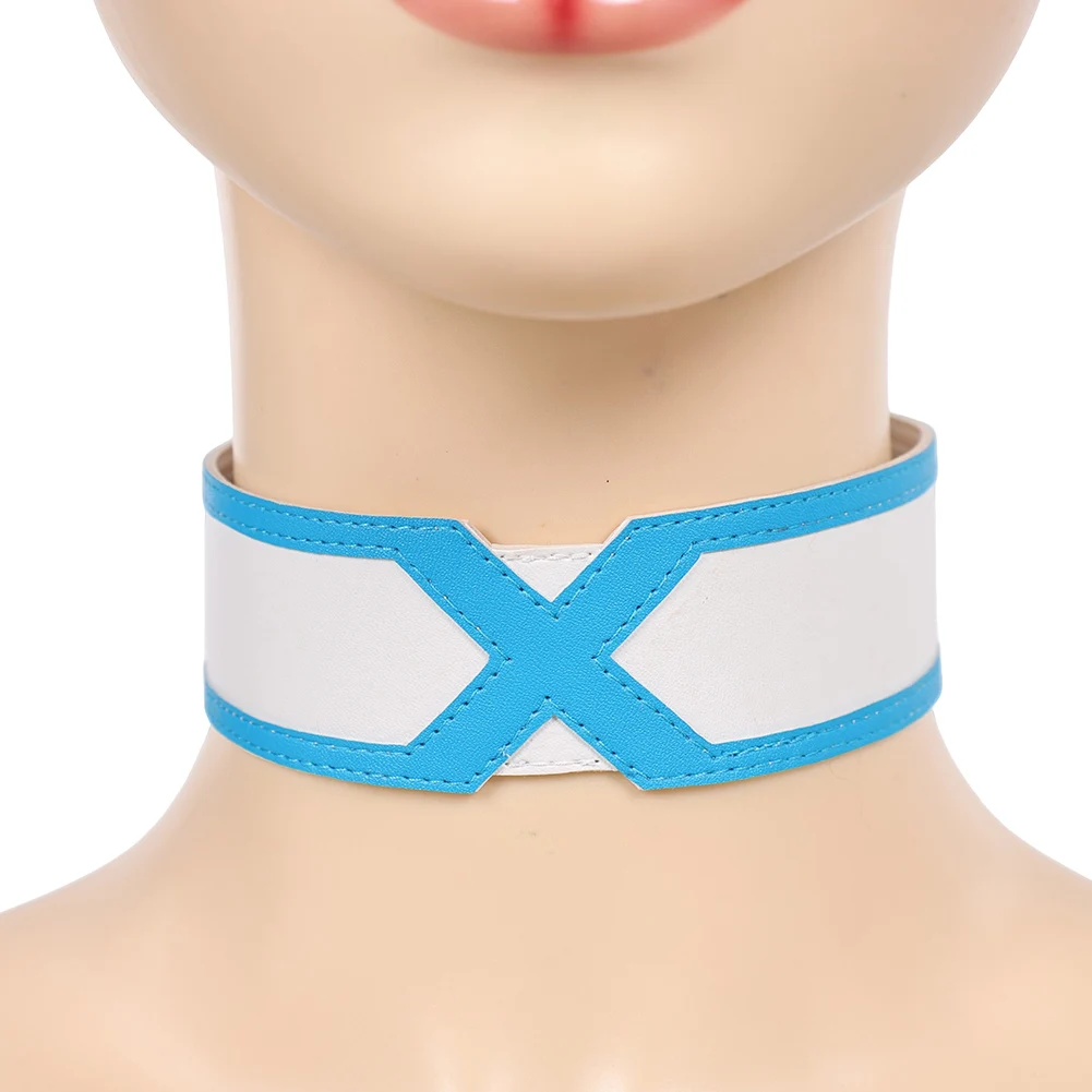 إيما تأثيري الصقيع قلادة الكرتون الملكة فانتازيا شريط حول ياقة الملابس الكبار النساء هالوين كرنفال زي الاكسسوارات برقبة الهدايا #6