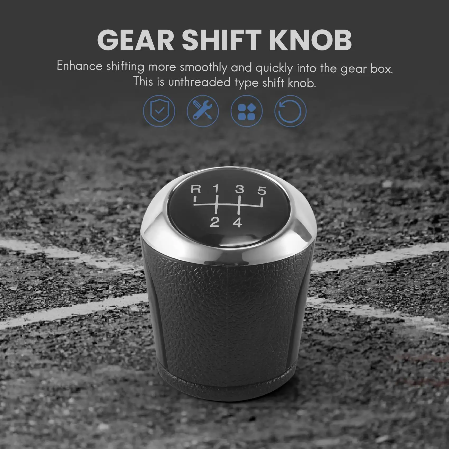 5 Speed Car MT Gear Shift Knob For Chevrolet Aveo Sonic T300 2012-2017 24108036 Interior Replacement Parts
