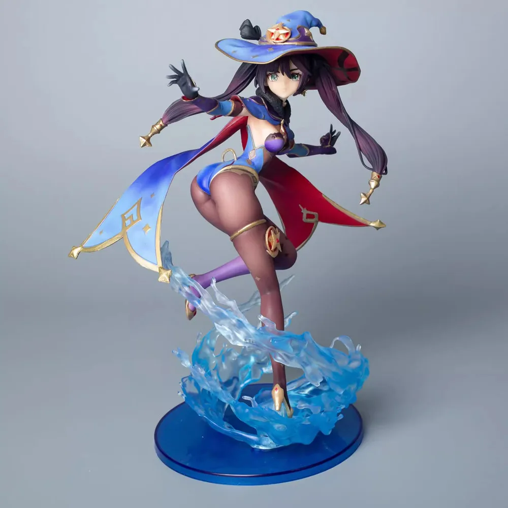 1/7 Genshin Impact Figure Astrologist Mona Megistus Anime Girl PVC Action Figure Toy Game Statue Collectible Model Doll Gift