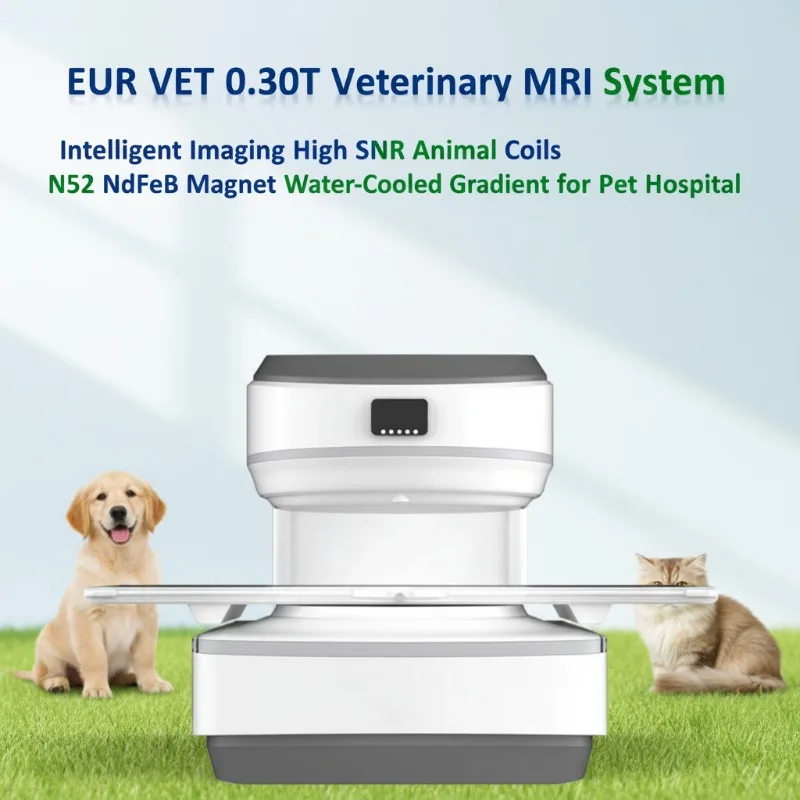 0.30T Veterinary MRI All-Digital Fiber Optic System N52 Magnet Animal Coils 2D 3D Imaging for Brain Spine Orthopedic