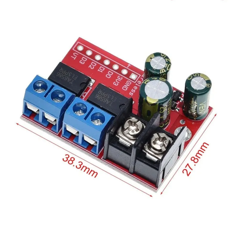 H Bridge Remote Control 5A 3V-14V Dual DC Motor Drive Module Voltage Reverse PWM Speed Regulation Double Super L298N 5AD