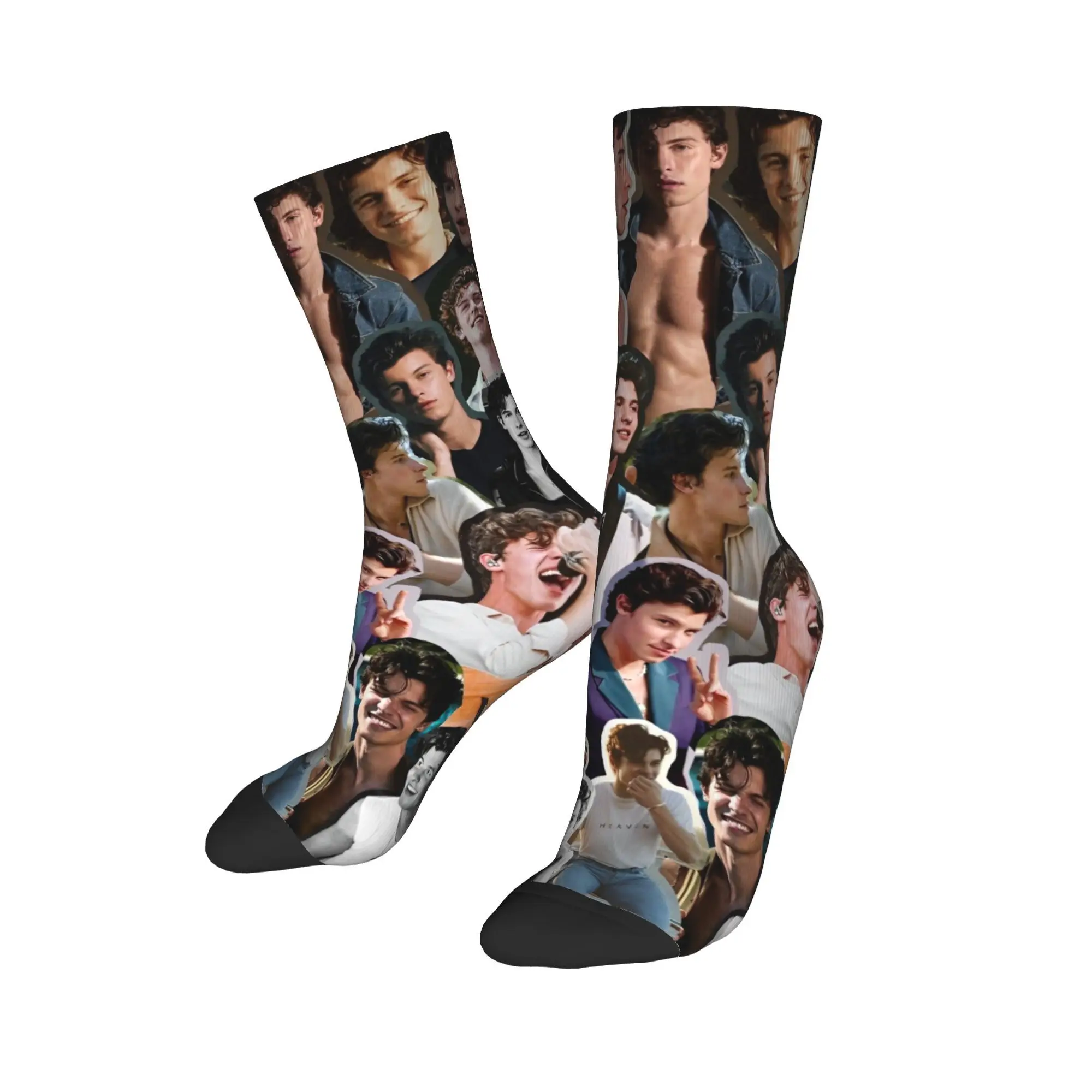 Shawn Mendes pop singer  Socks for Women Men Product All Seasons  Soft Middle Tube Socks Breathable