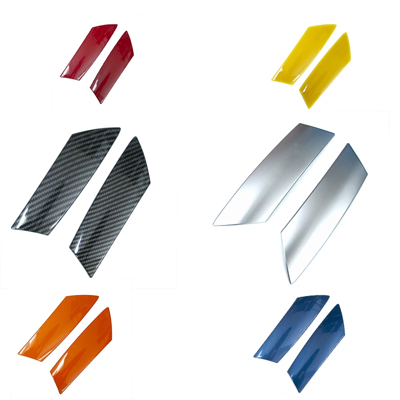 2 قطعة مقابض باب السيارة إطار الكسوة الديكور غطاء مشرق التصحيح لبيجو جديد 408 308 308S الداخلية اكسسوارات #6