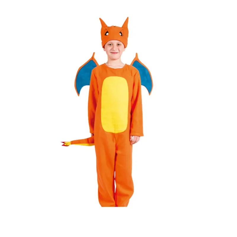TAKARA TOMY Dragon Charizard Cosplay Costume Onesies Kids Anime Role-Playing Halloween Party Children Christmas Gift