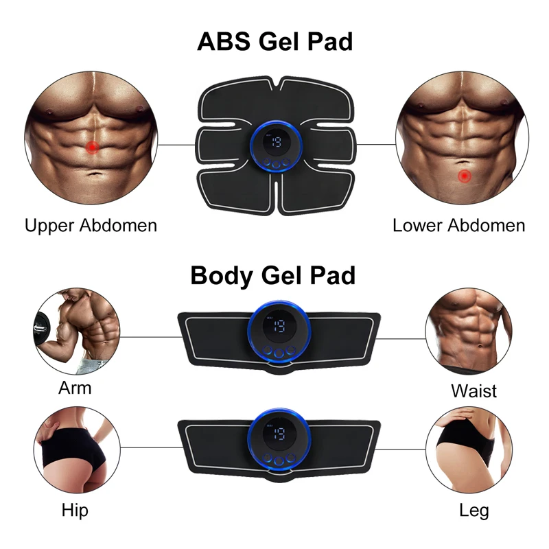 EMS Muscle Stimulator ABS Hip Trainer Weight Loss Products Body Shaping Massage Equipment Body Slimming Machine Gym Relief Pain