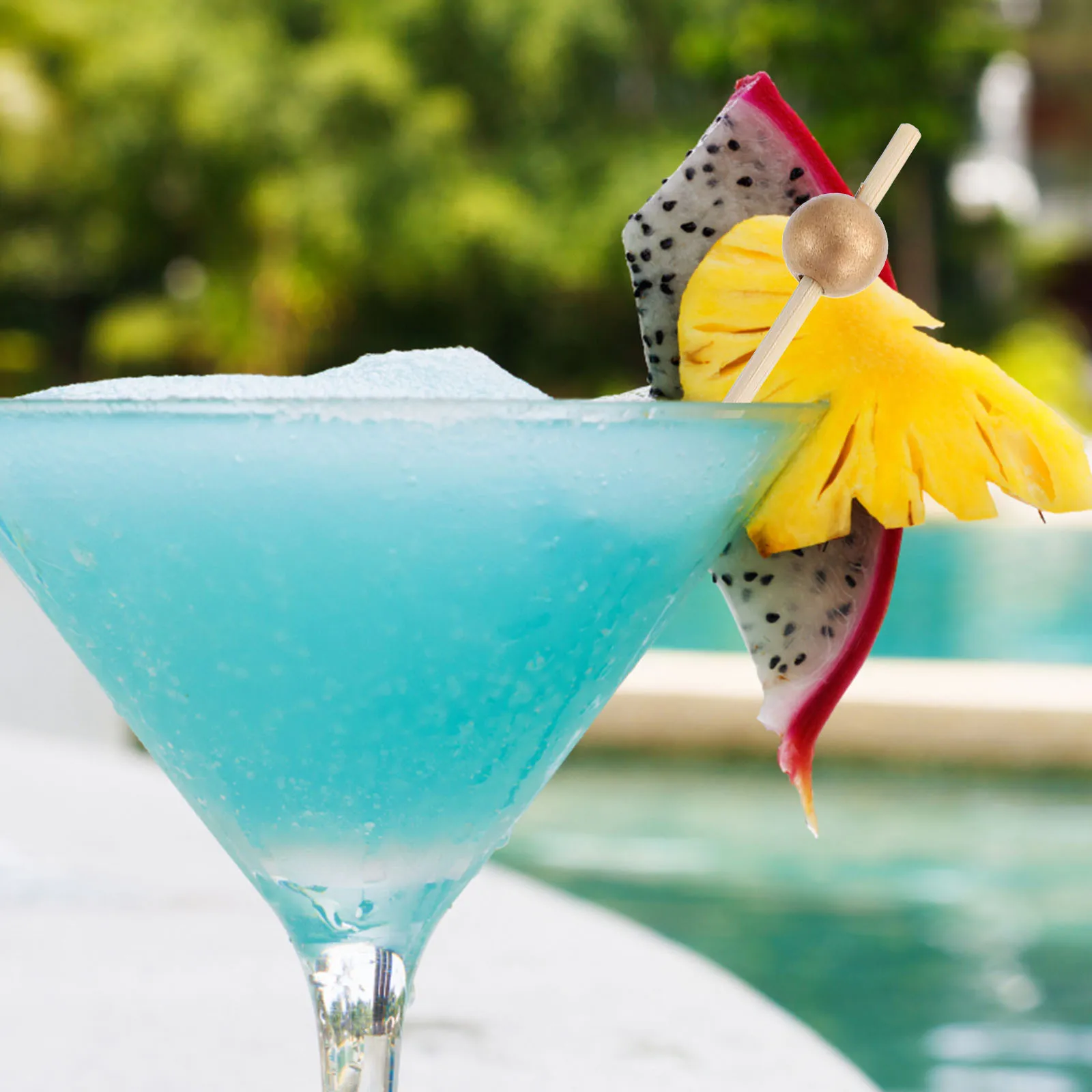 

100pcs Fruit Picks Holiday Party Supply Wooden Cocktail Picks Party Supplies Decorative Toothpicks For Home Restaurant Use