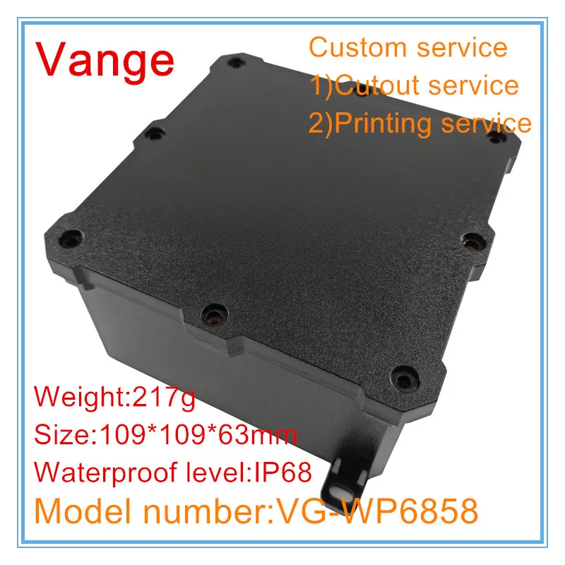 Vange PCB housing diy 109*109*63mm IP68 waterproof PC plastic enclosure