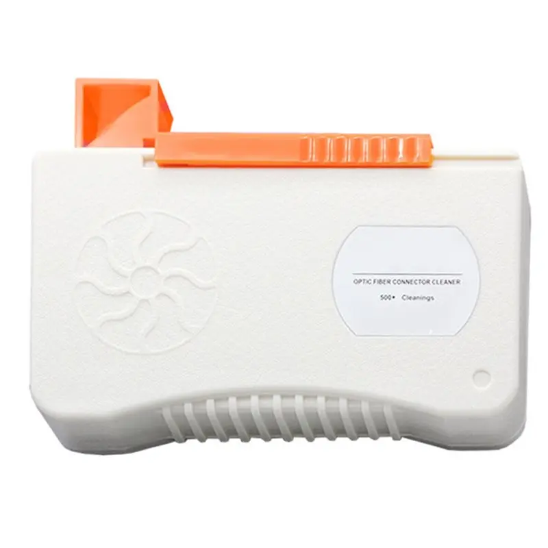 【HAPPY】Fiber Optic Connector Cleaner Box Cleaner Box For SC FC MU LC ST MPO Reusable Fiber Optic Cleaning Cassette