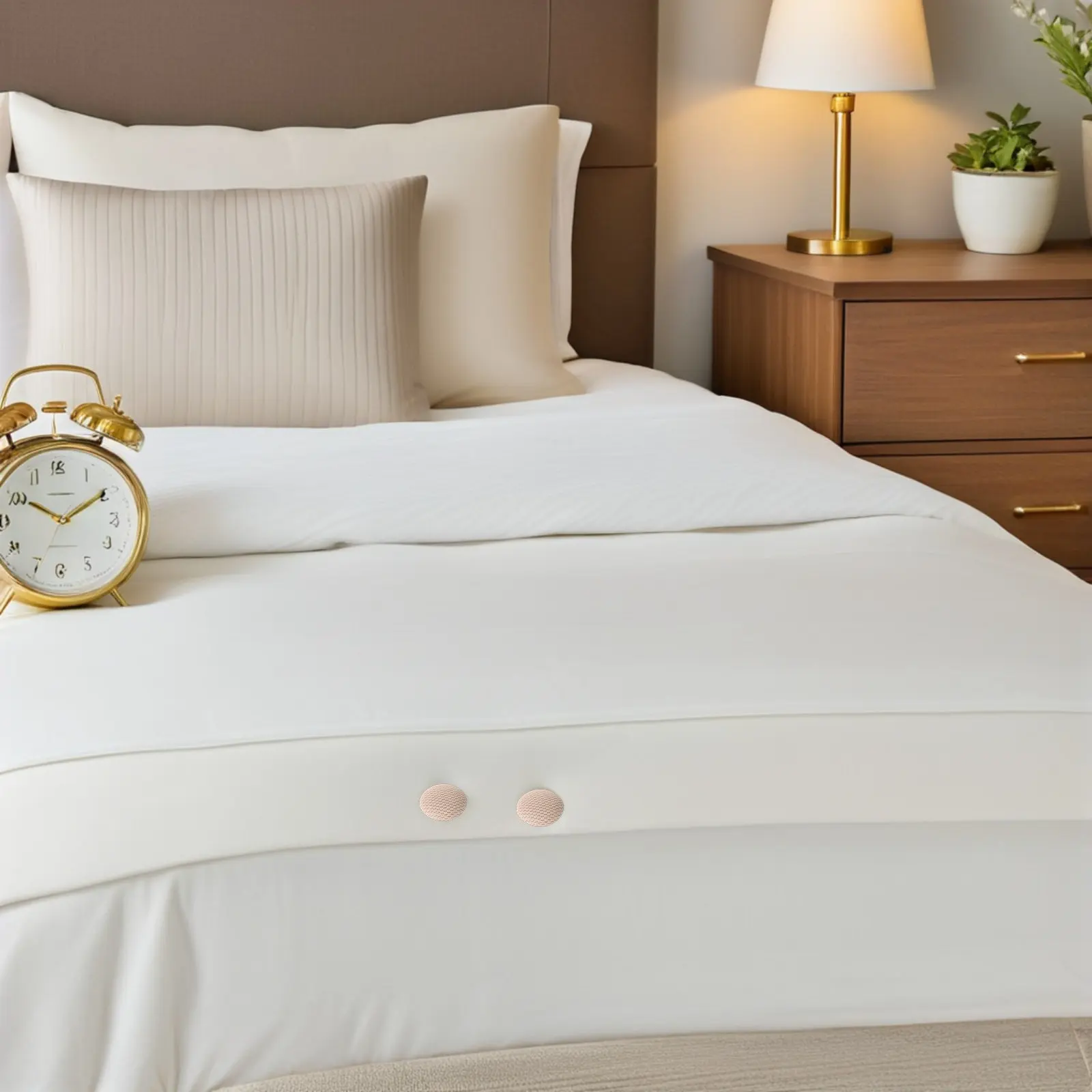 30 Pcs Bed Skirt Fixing Screws Armchair Caddy Pins Button Twist Fabric Covered Beige Ruffle Couch