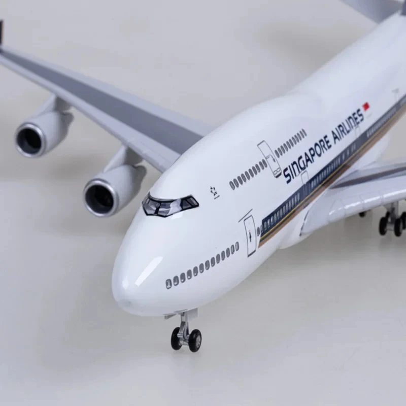 1/160 Scale Diecast Resin Airbus Singapore Airplane Boeing B747 Model Concord Collection Decoration Display Toy Gifts