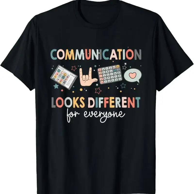 Communication Looks Different For Everyone Autism Awareness T Shirt