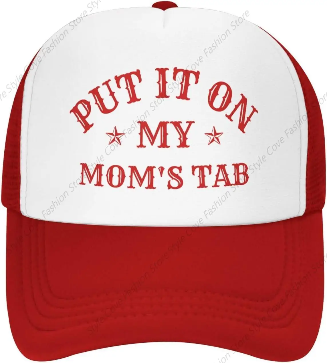 

Put It On My Mom'S Tab Mesh Hat Adjustable Adult Mesh Hat Hip Hop Truck Hat Four Seasons Hat Unisex Cap For Outdoor Travelling