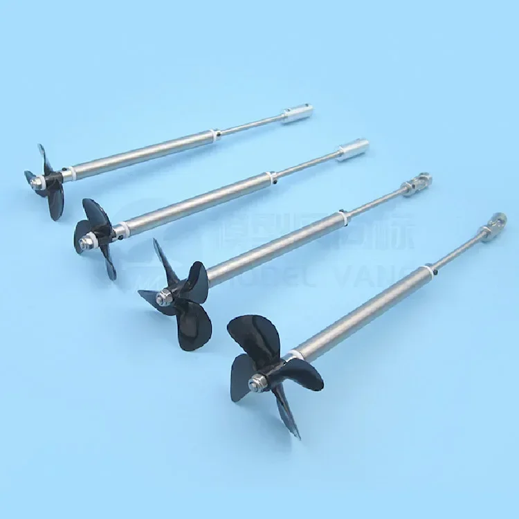 1pc 4mm L20cm StainlessSteel RC Boat Shaft+3-Blade Positive&Reverse Screw Propeller+L10cm Shaft Sleeve+Coupling-A/Cardan Joint-B