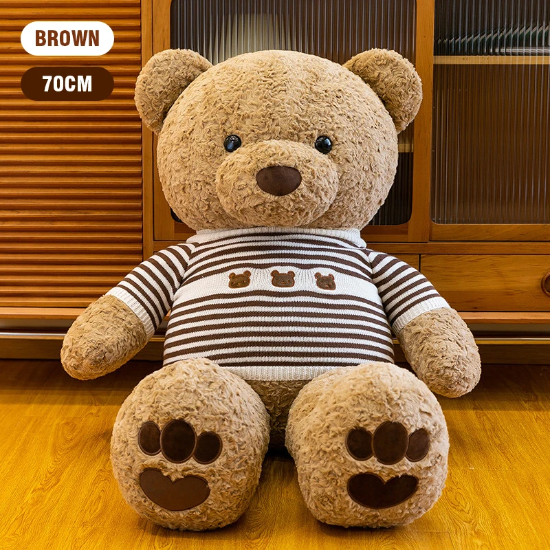 

70CM Cute Teddy Bears Stuffed Plush Toy Soft Doll Throw Pillow Bears Valentine's Day Gifts for Girlfriends Home Decor Kids Toys