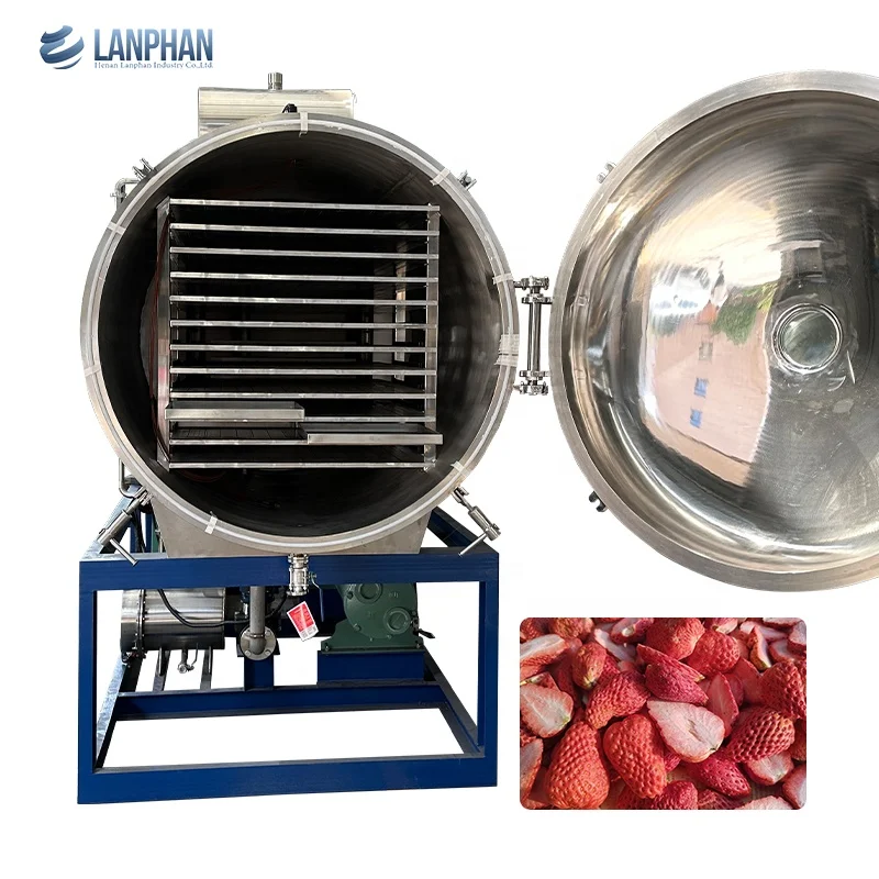 Industrial Vacuum Freeze Dryer Machine For Food Processing 100kg-200kg Batch