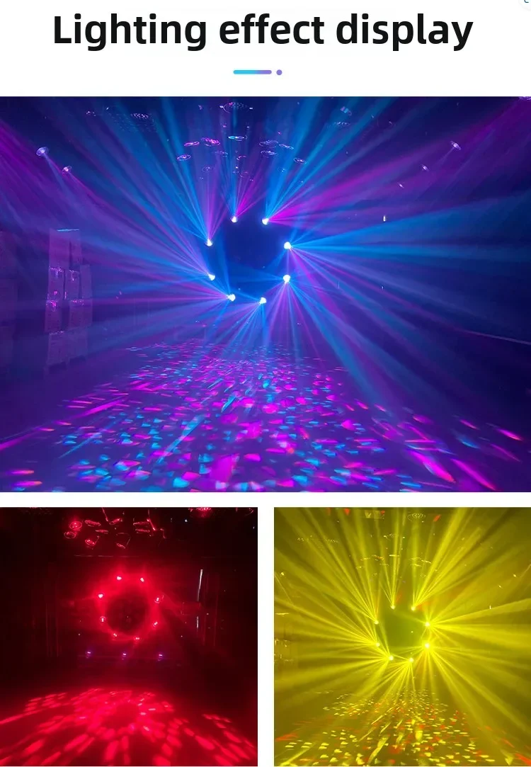 Luce a testa mobile con fascio da palco, sistemi di miscelazione a 14 colori con correzione automatica degli errori per matrimoni, bar e fasi