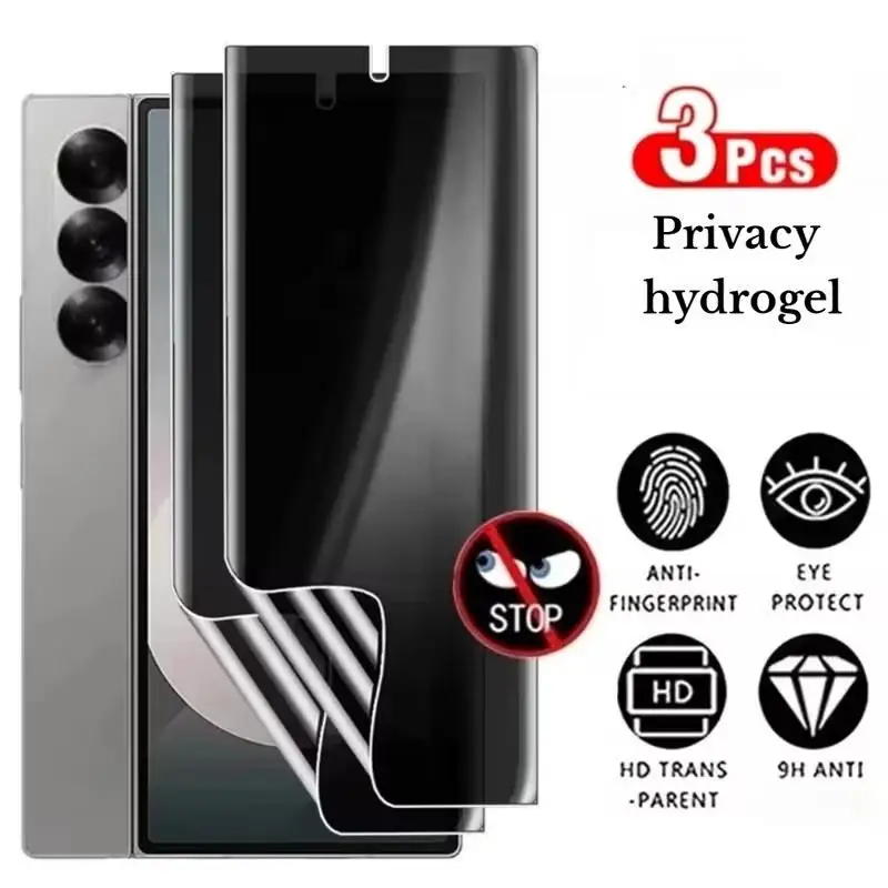 3Pcs Full Cover Privacy Hydrogel Film for Samsung Galaxy S24 S23 Ultra S22 S21 Plus S24 S23 FE S25 Edge Screen Protector