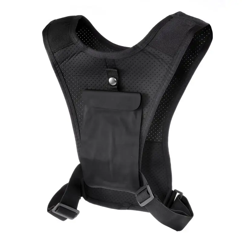 Universal Reflective Cycling Vests Breathable Running Phone Holder Vest Hike Night Riding Pack Outdoor Safty Warning Equipment