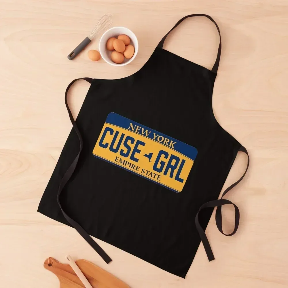 

Cuse Girl License Plate Apron Kitchens Woman Kitchen And Household Goods Men'ss Women's Dresses Apron
