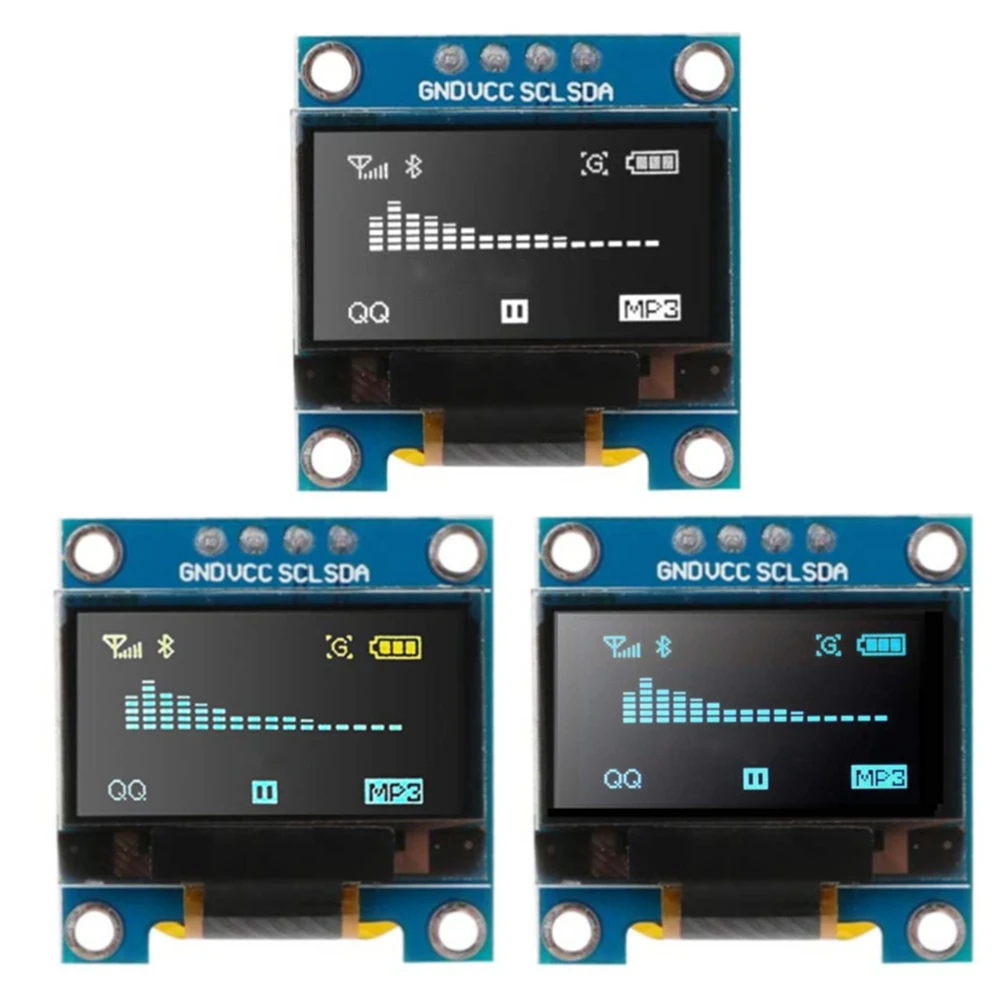 لوحة شاشة LCD للاردوينو ، وحدة عرض OLED ، IIC المسلسل ، الأبيض ، الأصلي ، 0.96 "، 128x64 ، I2C ، SSD1306 ، 12864