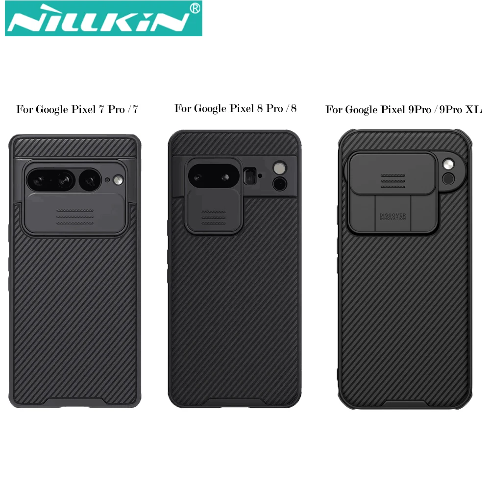 Nillkin for Google Pixel 9 Pro XL Pixel 8 Pro Pixel 7 Pro CamShield Pro Case with Slide Camera Cover Protector Hard PC+TPU Cover