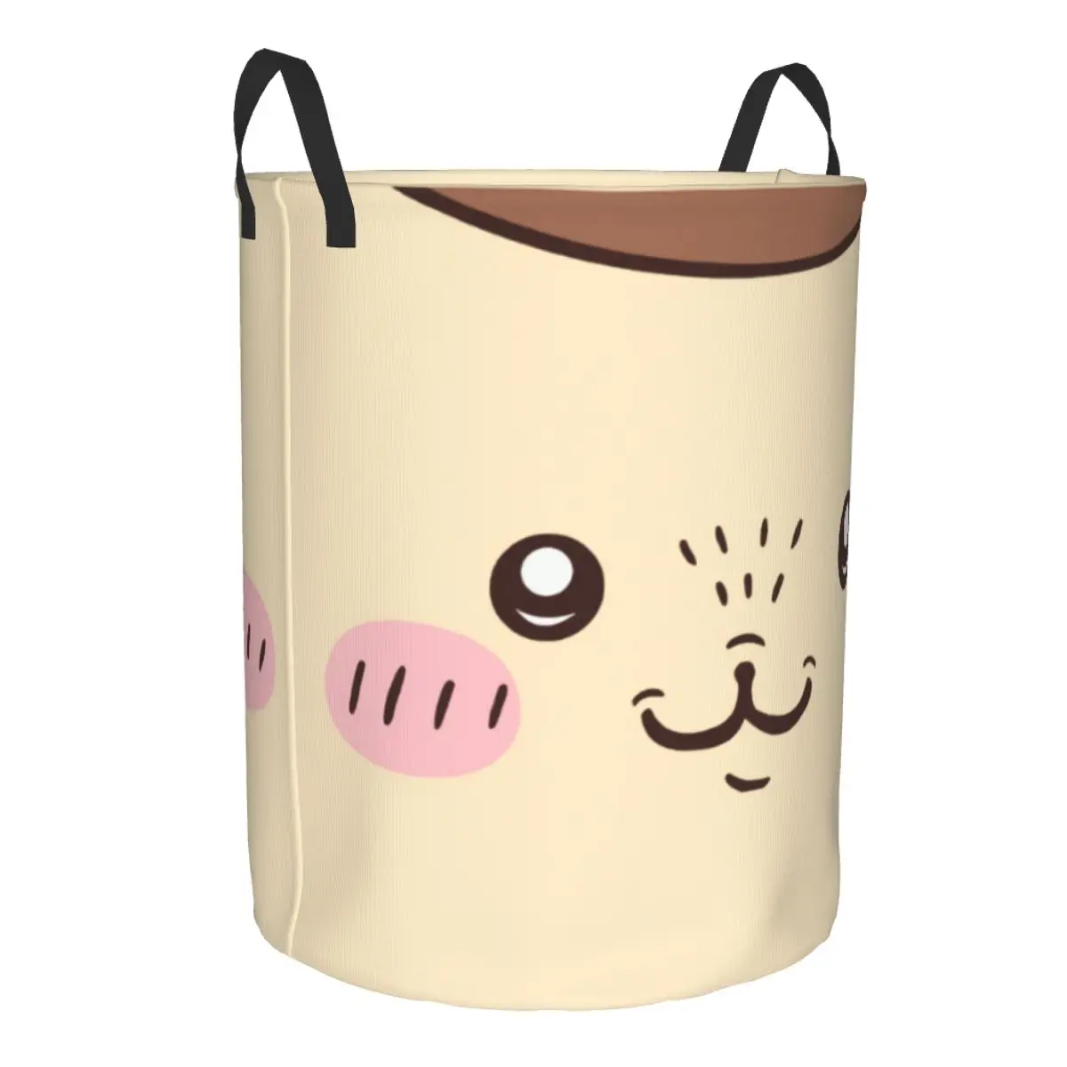 Custom Cute Cartoon Chiikawa Anime Laundry Basket Collapsible Large Capacity Clothes Storage Bin Popular Manga Baby Hamper