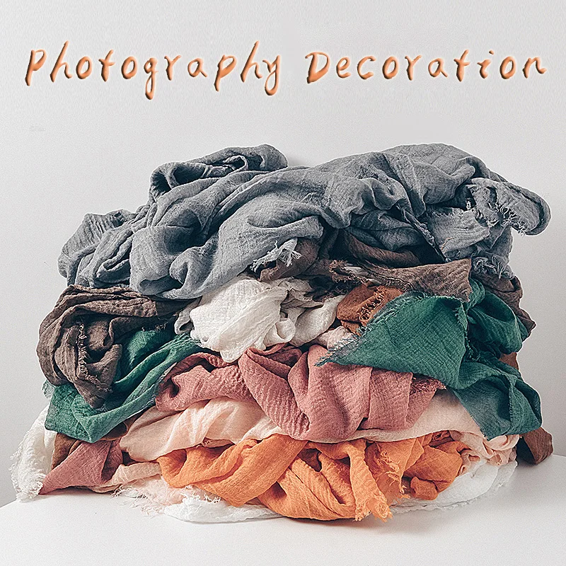 Hot Product Photography Props Fotografias Cotton Gauze Muslim Photo Studio Props Food Shoot Album Background Fondo Para Fotos