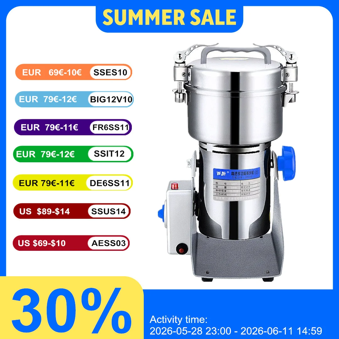 220v mit extra teil frei 1000g Kräuter kaffeebohnen mühle Maschine Getreide gewürze Mühle Medizin Weizen mischer Trocken futter mühle r